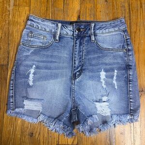 Fashion Nova Denim Distressed Women Shorts